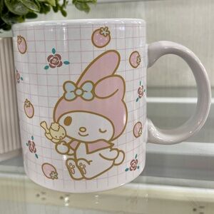 Sanrio My Melody Pink Strawberry 🍓 Ceramic Coffee Mug NEW